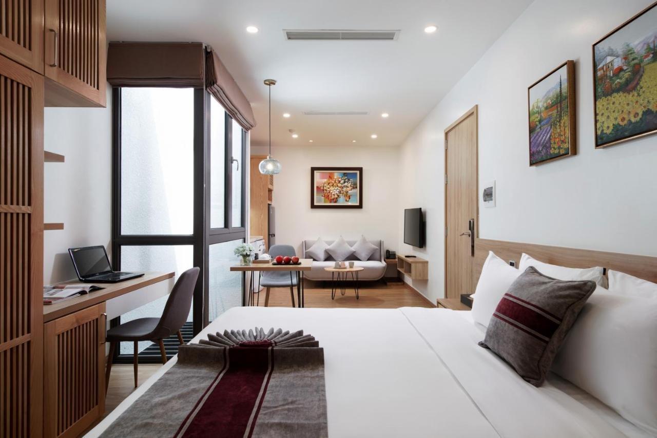 The Galaxy Home Hotel & Apartment Hanoi Exteriör bild