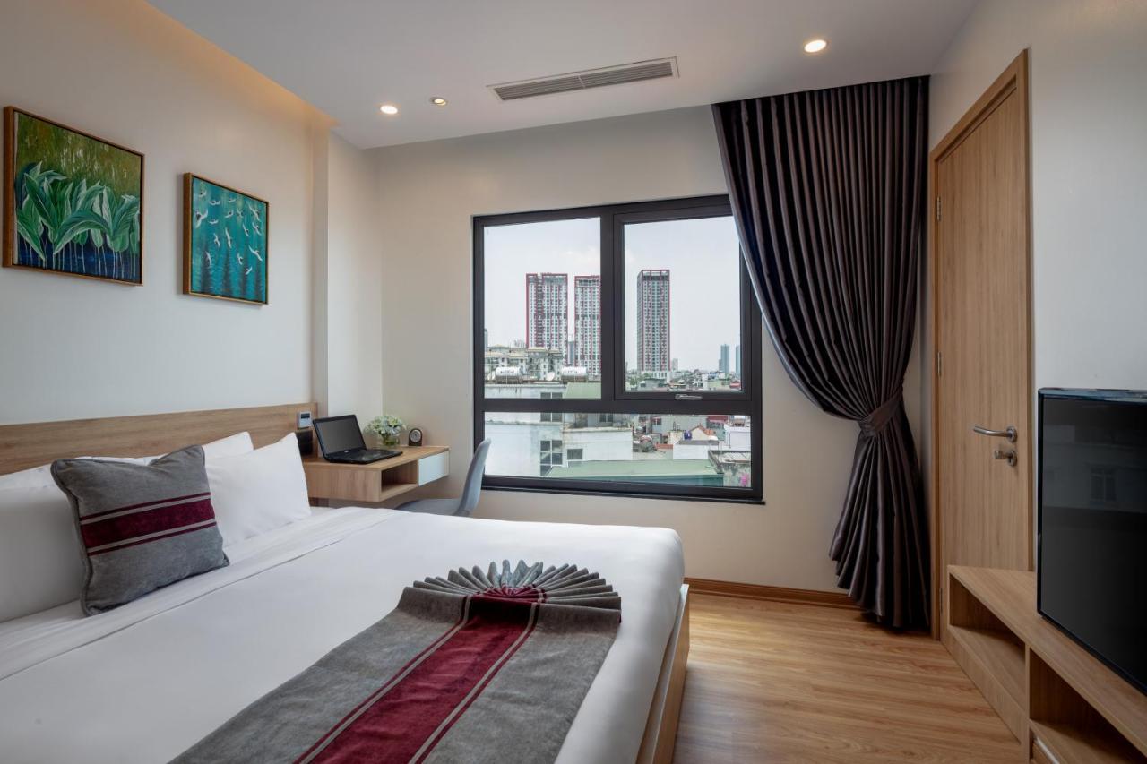 The Galaxy Home Hotel & Apartment Hanoi Exteriör bild